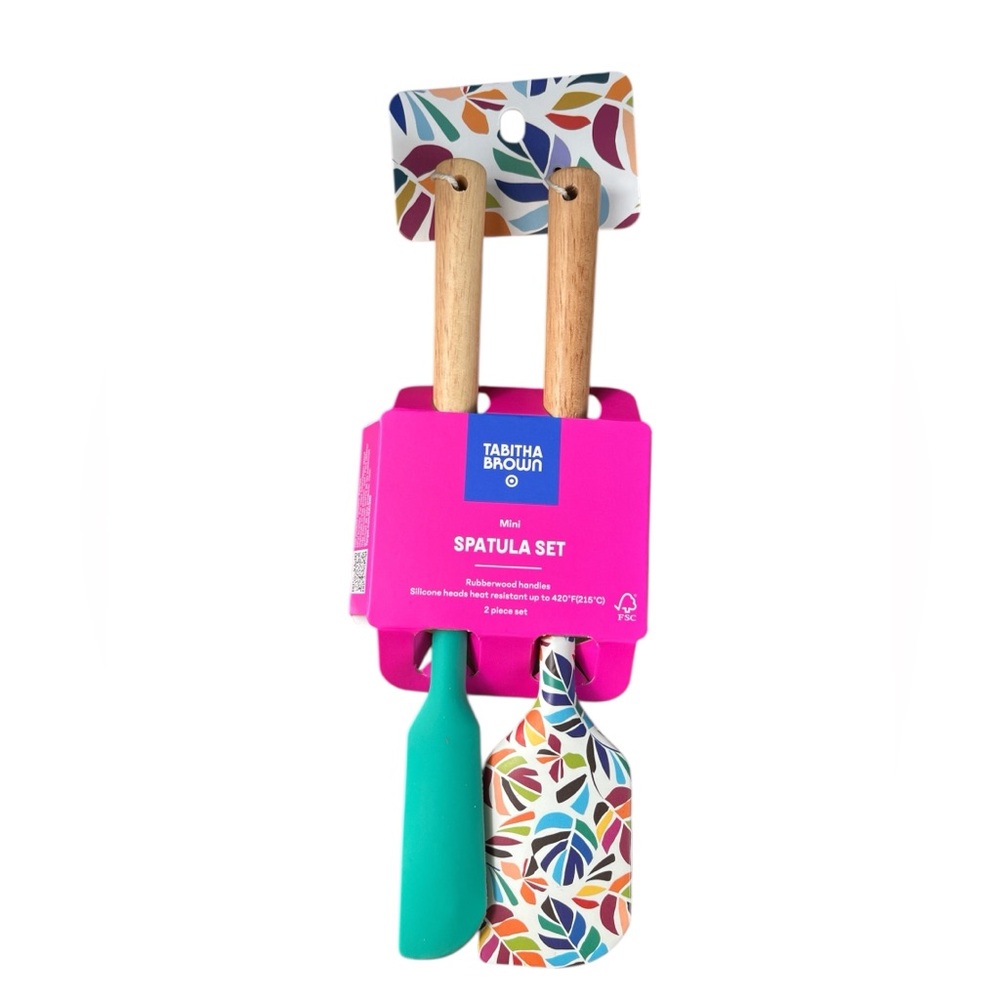 Tabitha Brown mini Spatula Set with Colorful Handles